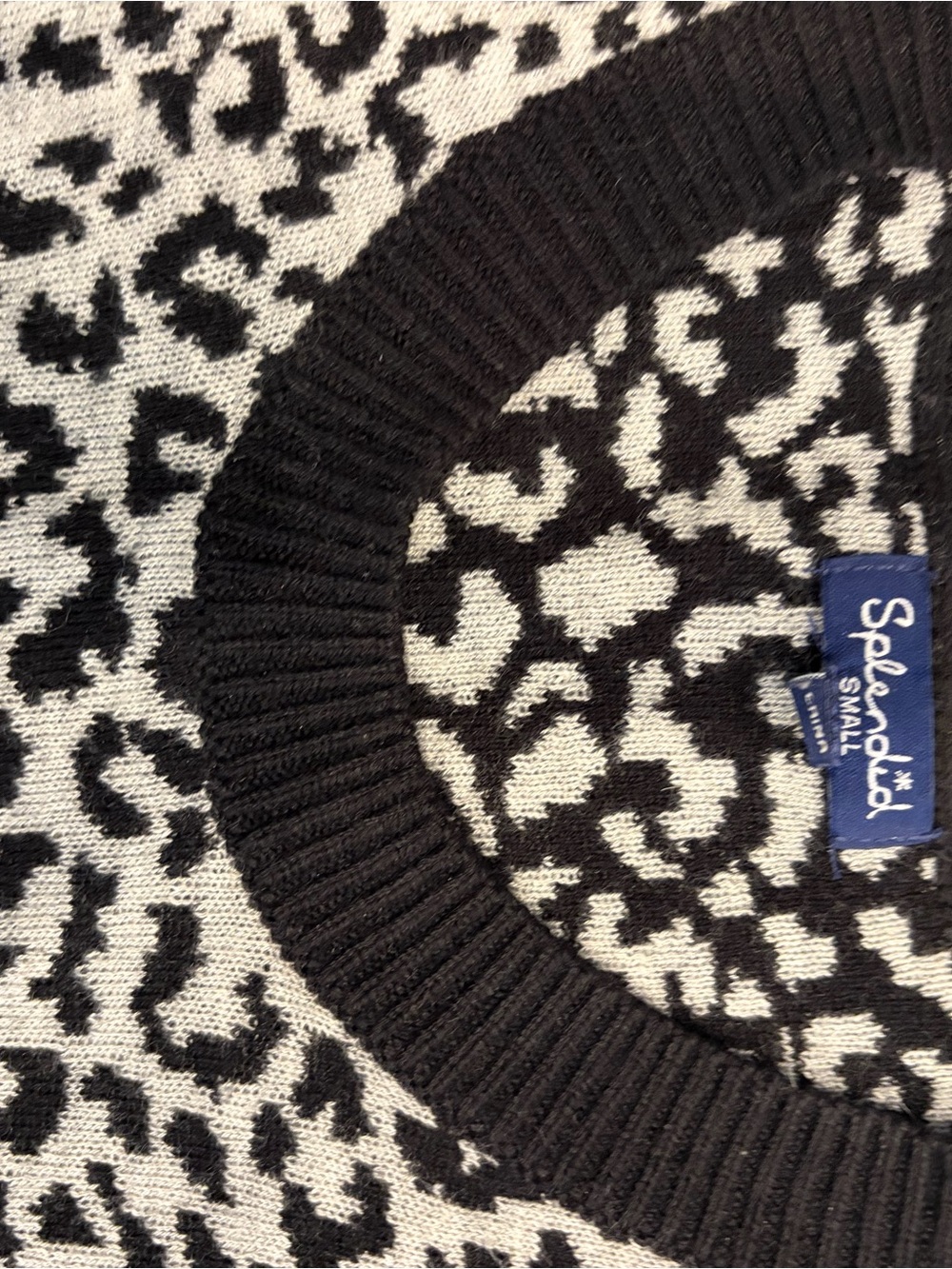 Splendid Leo Pullover Crewneck Sweater with Stripe Accents - Picture 2 of 3